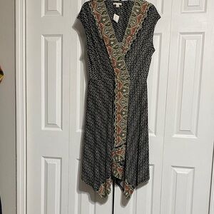 Cato black print dress size LARGE